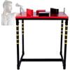 Generic Professional Game Arm Wrestling Machine, Arm Wrestling Muscle Exerciser Equipment, Competition Training Arm Wrestling Table, Includes Padded Elbow Rests(Red)
