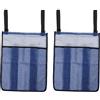 POENVFPO Portascarpe per Trampolino, 2 Organizer in Rete da 42x33 Cm con Cinghie a Strappo, Borsa in Nylon Traspirante per Scarpe, Palloni, Asciugamani