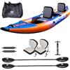 Brunelli Kayak gonfiabile per 2 persone, set completo Drop-Stitch, canoa, kayak tour, barca a paddle