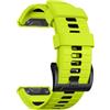 Epova QuickFit Compatibile con Cinturino Garmin Fenix 7/Fenix 6/Fenix 8 47mm/Fenix 5/Fenix 7 PRO/6 PRO/5 Plus - 22mm Silicone Sportivo per Forerunner 965/955/935/945/Epix 2 47mm - Zaffiro Nero