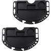 GETAJGHSD Supporto per Riparazione Bici Nero Set da 2 Design Multi-Grid in Pc, Vassoio Porta Attrezzi per Riparazione e Manutenzione, per Garage e Capannoni