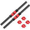 Generic Set di 2 manubri con Impugnatura Antiscivolo in Ferro Inossidabile e 4 collari per Attrezzatura Fitness, 35 cm