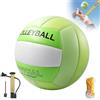 PLLYPE Pallavolo ufficiale, misura 5, pallavolo da spiaggia, impermeabile, con pompa, borsa a rete, per esterni e interni, per piscina, spiaggia, palestra, palestre sportive