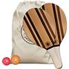 Frescobol 1946 Racchetta da spiaggia White Nafaru | Set Frescobol Premium Qualità | Beach Tennis