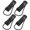 Kisangel 4 Pezzi Clip Pinne Tavola Surf in Nylon Nero Accessori SUP Rimovibili per Stabilità e Controllo Direzionale Facili da Installare per Tavole Paddle e Surf