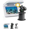 AUBEST Telecamera Subacquea, Ecoscandaglio Portatile for Pesci, videocamera Subacquea for Pesca a 220°, HD da 4,3 Pollici, LCD