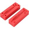 Cryfokt Stampo per Esche Morbide Stampo Personalizzabile per Esche da Pesca con Coda di Pagaia Rossa Personalizzabile per Pescatori Alle Prime Armi PETG 6.2x2.7x2.1cm