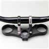 ReachMall Attacco diretto per forcella Dual Crown, manubrio da 31,8 mm CNC in lega di alluminio DH Mountain Bike Riser, nero