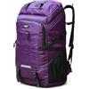 Alomejor Zaino da Alpinismo da 80 Litri, Zaino da Viaggio Impermeabile di Grande capacità con Cinghie Sul Petto per Escursionismo, Campeggio, Corsa, Ciclismo (Green)