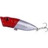 ZMdooreasy Esca dura 6,5 cm 12 g Topwater Popper per pesca in acqua salata e d'acqua dolce, realistica per azione superficiale con 6 ganci, attrezzatura in plastica per pesca in mare (set di 5 colori)