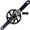 LHHL Mountain Bike Guarniture 30/32/34/36/38T MTB Pedivelle 170/175mm Integrate Cave Singola Rotonda Ingranaggio Adatto for Biciclette da Montagna Strada con BB(32T)