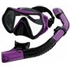 Generic Occhiali Subacquei per Bambini Maschera Comfort Chiara Valvola Secca Impermeabile Adatta a Esplorare Piscine Attività Ricreative, Giallo, Maschera+Boccaglio