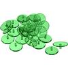 PATIKIL Golf Pallina Marcatore, 50pz 24mm Rotondo Trasparente Piatto Posizione Marca Luoghi Marcatura Strumento Golf Sport Accessorio, Verde