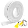 VEEKAY Tubo Flessibile di Scarico Piatto,10m x 25mm Tubo Flessibile in Tessuto,con 2 clip,per Acque Sporche, Irrigazione Giardino