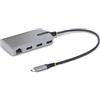 StarTech Hub USB-C 3 Porte 5Gbps, 3x USB-A, Gigabit Ethernet RJ-45, 15W
