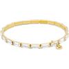 Michael Kors Bracciale rigido aperto da donna in argento sterling o ottone ,Oro smorzato