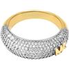 Michael Kors anelli a fascia da Donna in ottone,Argento acciaio,6