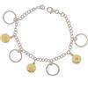Orphelia Bracciale da donna in argento 925 parzialmente placcato oro, 19 cm - ZA-1754, 19 cm, Argento