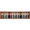 NVOQILIN 17 cifre in legno Soroban Standard Abaco cinese Calcolatrice Conteggio Matematica Learni Soroban Abaco per bambini