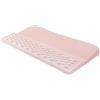 MOSISO Set Tastiera con Poggiapolsi,Supporto Ergonomico Tastiera con Poggiapolsi,Base Antiscivolo,Sollievo Dolore&Cuscino Una Typing Facile con Memory Foam Massaggiante per Casa e Ufficio, Rosa