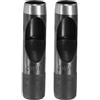 QUARKZMAN 2Pcs Punzone Per Cuoio 20mm Punzone Rotondo Cavo Tagliente Acciaio Carbonio Per Cinturini Orologi Guarnizioni Riparazioni Artigianato Pelle Nero