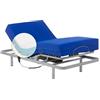 Geriafy - Letto Articolato con Materasso Sanitario in Memory Foam Impermeabile da 20 cm (80x190 cm)
