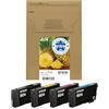 Epson 604 Serie Ananas - Cartucce per stampante getto d'inchiostro, Multipack 4 colori (Nero, Ciano, Magenta, Giallo), Formato STD, Stampe affidabili casa e ufficio, Confezione EasyMail