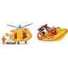 Simba 109251002 - Sam Il Pompiere elicottero Wallaby II con personaggio & Sam Neptun, Boot mit Figur