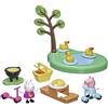 Peppa Pig, Peppa's Adventures, playset Il Picnic di Peppa, Giocattolo per Bambini in età prescolare, con 2 Personaggi e 8 Accessori, dai 3 Anni in su