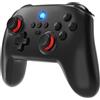 Fosmon Controller Wireless per Nintendo Switch/Switch 2, PC, iOS, Android, Gamepad Bluetooth con Funzione Turbo, Doppia Vibrazione, Batteria 12h, Design Ergonomico
