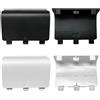 Dakexiong Confezione da 4 cover posteriori per batteria per controller Xbox One, One S, One X (non per Xbox SeriesS/X), coperture posteriori di ricambio compatibili con controller Xbox One/One S/One X (nero e