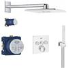 GROHE Set di installazione a parete GROHE Grohtherm Cube SmartControl con Termostatico, Moon White