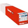 Fischer Viti per Legno e Costruzioni PowerFull II CTF 8,0x400 mm, Filetto Totale, Testa Svasata Piana, Impronta Torx, Zincata Bianca, 50 Pz, 562942