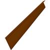 IRKA 1018-001 Bordo Prato Largo 3,5 cm Tetto - 50 x 0,1 cm - Acciaio corten, Bordo Letto avvitabile - Altezza 14 cm