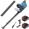 Generico Tagliasiepi a Batteria da 1300W, Lunghezza Lama 50 cm, Tosasiepi, Taglia Siepi, Giardino Arbusti Siepi, con 2 Batterie da 4.0 Ah, Bassa Rumorosità 94dB, Peso 3.24 kg + Guanti Omaggio