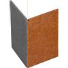 IRKA 1032-002 - Connettore angolare per bordi di prato e nastri per bordi - 1 mm - Acciaio corten - per bordi angolari di letti - altezza 20 cm