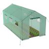 YUENFONG Serra in Pellicola 9㎡, Telaio in Metallo, Copertura per Piante da Esterno, con Struttura in Acciaio zincato 25 mm di Diametro, per Piante Verdure Frutta, Verde (4,5x2x2m)