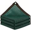 DYINDUN Rete Ombreggiante 120 x 145 cm Antistrappo e Protezione Solare Privacy Pulisce Facilmente Rete Parasole per Giardino per Fiori Colture Serre Posto Auto Coperto Piscina, Verde Scuro