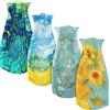 MODGY Set di vasi da fiori espandibili, in plastica, decorativi, moderni, pieghevoli, con stampa, per matrimoni, tavolo da pranzo, decorazione per la casa, soggiorno, bagno, ufficio, Vincent Van Gogh
