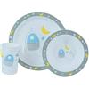 Fun House 005668 - Set da pranzo per microonde con 1 piatto, 1 ciotola e 1 bicchiere per bambini