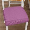 PETTI Artigiani Italiani Cuscini per Sedie con Elastico in Tinta Unita, Coprisedia 40x40 cm, Set da 6 Pezzi, Lavabili, 100% Poliestere, Malva