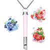 CARITATE Rosa Metal Angled Flat Shaped Adjustable Breathing Necklace