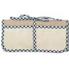 hobbymio.it Porta Posate da ricamare a Punto Croce, Tela Aida, Ricamo, Porta Posate in Tessuto, Astuccio, quadretto Blu