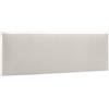 murando - Testiera Letto Imbottita - Rettangolo Velluto - 20x60 cm 1 Pezzo - Pannelli Decorativi per Pareti - Cuscini Testata Letto - Pannelli Imbottiti per Camera da Letto - Design Elegante - Crema