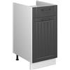 Vicco Mobile base Fame-Line, Grigio scuro/Bianco, 40 cm