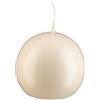 Candela Sfera Champagne 10 cm, 4 Pezzo