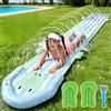SGZIOO Scivolo Acquatico Giardino, SGZIOO Tappeto Scivoloso Acqua 550cm, Scivolo ad Acqua con Sistema di Nebulizzazione, Water Slide per Feste Estive, Prato e Giochi d' Acqua all' Aperto