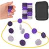 Radianeroryi Gioco di scacchi magnetici, 2,6 × 2,6 cm, 18 scacchi in silicone + corda, resistente al calore e al freddo, adesione magnetica, scacchi magnetici, texture sublime, adatto per campeggio e feste di