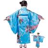 Generic Costume da geisha, kimono tradizionale in tessuto di seta con stampa floreale, per bambini, per bambini da 2 a 10 anni, studenti, compleanno, spettacolo, cosplay, feste