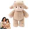 heofonm Peluche Che Corre, Running Plushie, Mucca Cinghiale Procione Pecora, Adorabile Animale Peluche 45cm, Cuscino Morbido Anti Stress per Bambini e Adulti (#F)